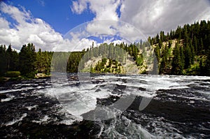 Whitewater River flowing through a canyon