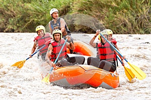 Whitewater River Rafting Boat Adventure photo