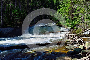 Whitewater in rocky mountains national park, Colorado