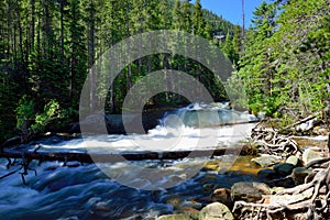 Whitewater in rocky mountains national park, Colorado