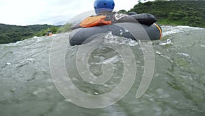 Whitewater Tubing Adventurer Recued By Security Kayaker