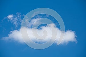 Whithe cloud on blue sky