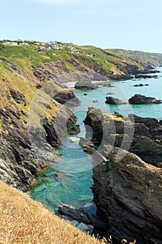 Whitsand Bay coastline Cornwall England UK
