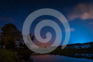 Whittle Dene Reservoir at Night