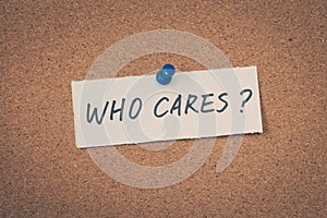 Who cares