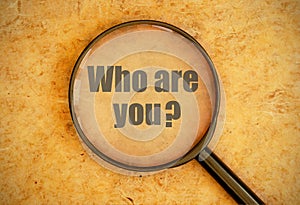 Who are you?