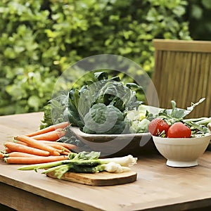 A whole bunch of healthy vegetables ready to cook