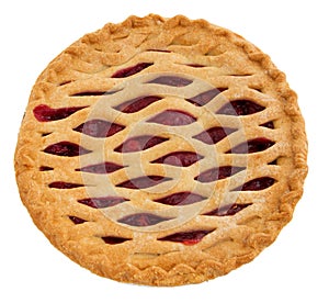 Whole cherry pie