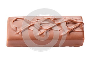 Whole chocolate bar isolated on a white background. Chocolate sweet bar. File contains clipping path