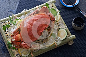 Whole dungeness crab photo
