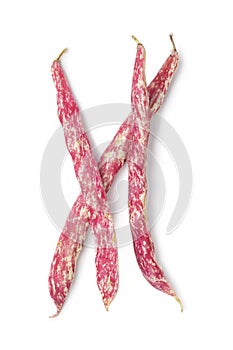 Whole fresh Borlotti beans