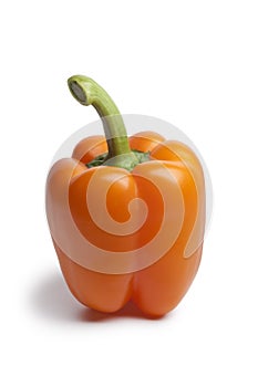 Whole fresh orange bell pepper