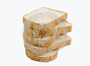 Whole grain bread slices