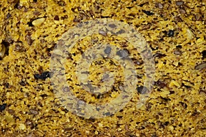 Whole grain bread texture background