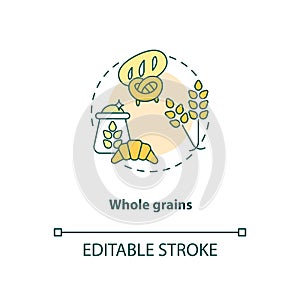 Whole grains concept icon