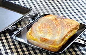 Whole Grilled Cheese in Sandwich Maker