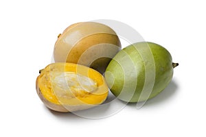 Whole and half Mango