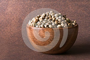Whole Hemp Seeds in a Bowl