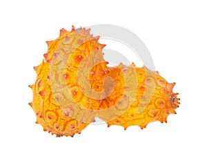 Whole Kiwano fruit isolated