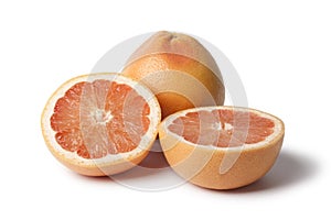 Whole and partial grapefruit