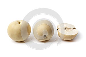 Whole and partial Nashi pear