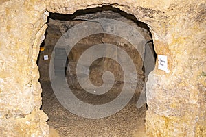 Whole passageways dug under the streets and houses of Requena, Spain