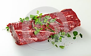 Whole raw trimmed tender fillet steak