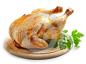 Whole roasted chicken