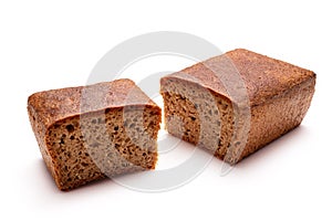 Whole Spelt Bread isolated on white background