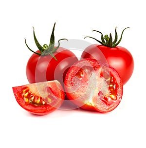 Whole tomatoes and halves