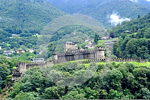 Whole view of Montebello castle photo