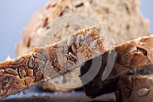 Whole wheat bread with seeds