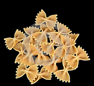 Whole wheat farfalle pasta