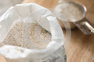 Whole wheat flour photo