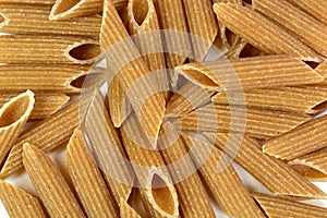 Whole wheat penne rigate pasta