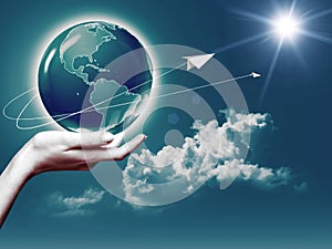 Whole world in her hands