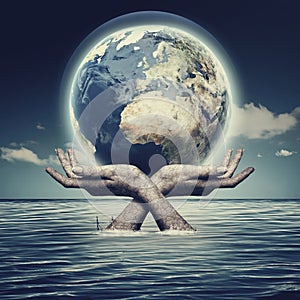 Whole world in her hands