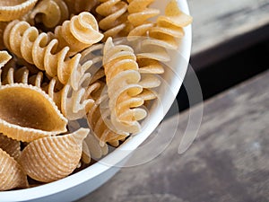 Wholegrain pasta mix