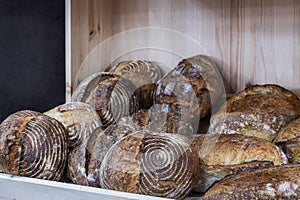 Wholegrain, round, rolls and loaves, with seeds and cereals