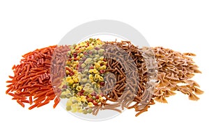 Wholemeal pasta assortment