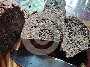 Alkaline wholesome  fresh homemade wholegrain bread