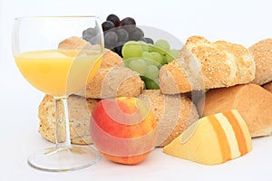 Wholesome healthy continental breakfast food photo