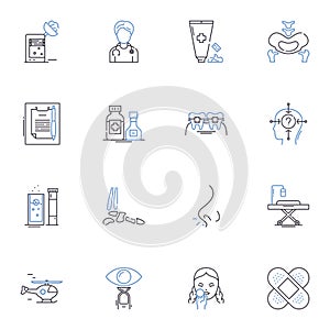 Wholesomeness line icons collection. Purity, Goodness, Healthiness, Nourishment, Cleanliness, Freshness, Naturalness