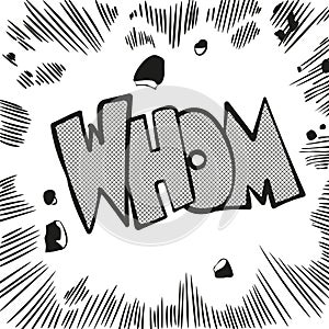 WHOM! Lettering comics style