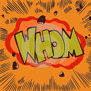 WHOM! Lettering comics style