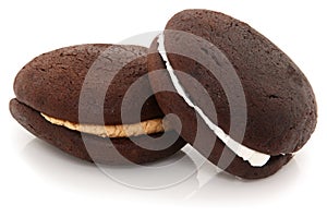 Whoopie Pies On White Background