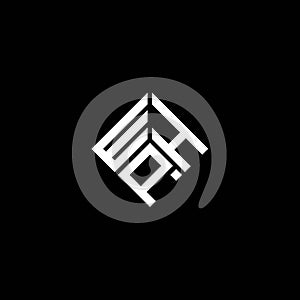 WHP letter logo design on black background. WHP creative initials letter logo concept. WHP letter design photo