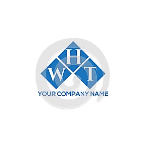 WHT letter logo design on WHITE background. WHT creative initials letter logo concept. WHT letter design photo