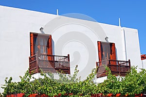 Whte Cube Building, Greek Island