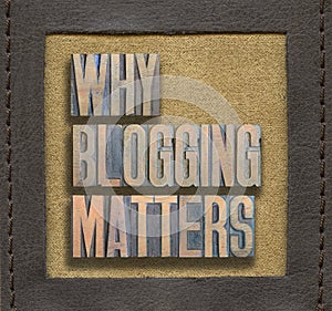 Why blogging matters framed